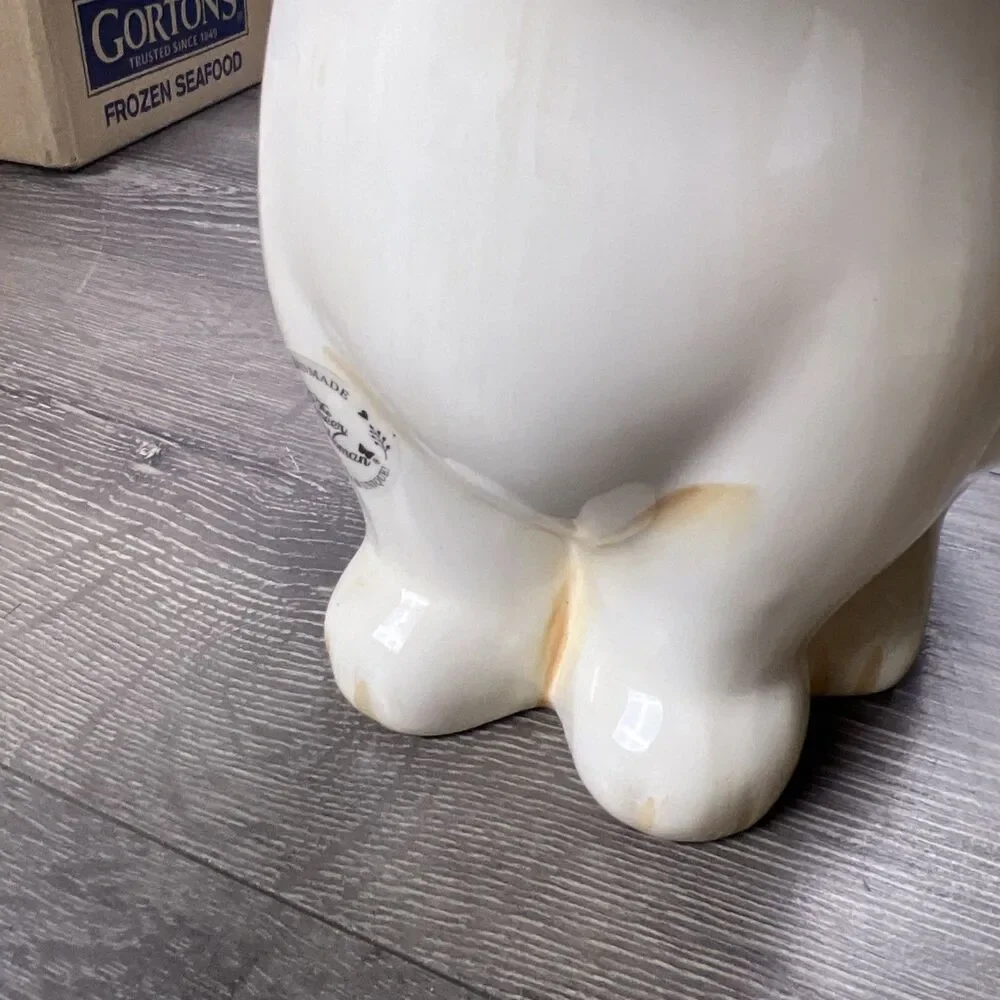 Pioneer Woman Dog Cookie Jar Labrador Retriever Lucy White Lab 11.5
